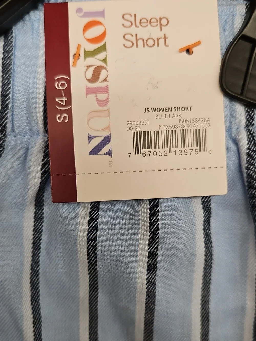 Joyspun Womens Small 4-6 Pajama Shorts Lot 2 Pc Woven Sleep Shorts Striped Dog